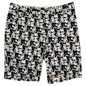 Peter Millar Woman’s Golf Shorts Black White Size 8